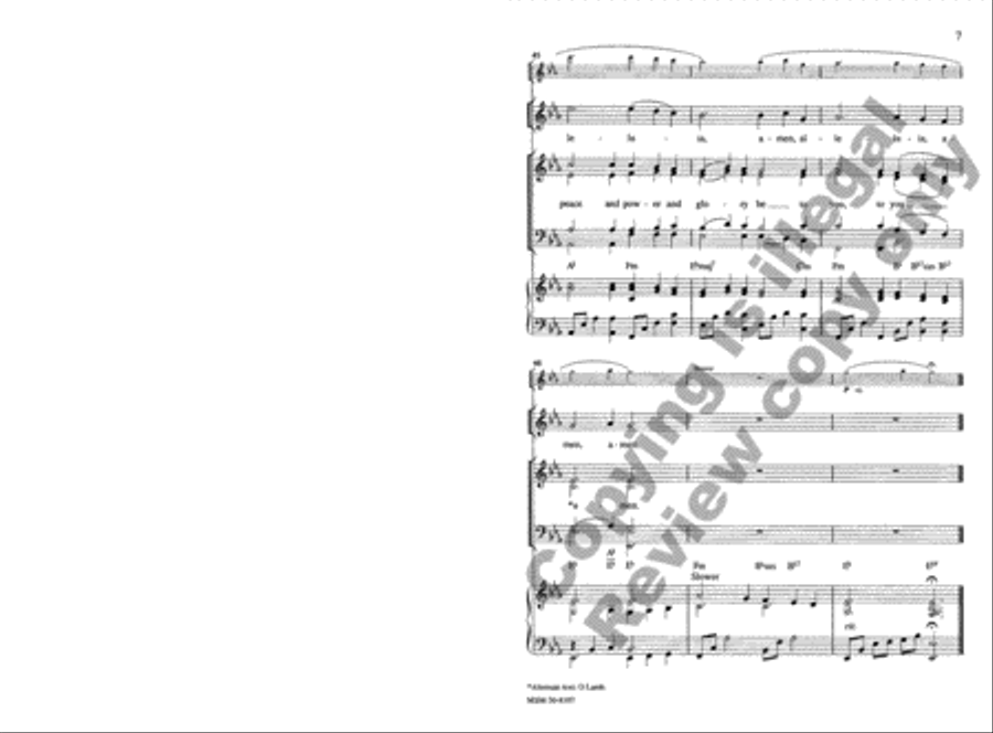The Music of Heaven 4-Part scores gallery preview page 7