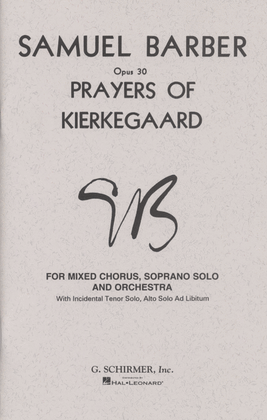 Book cover for Prayers of Kierkegaard