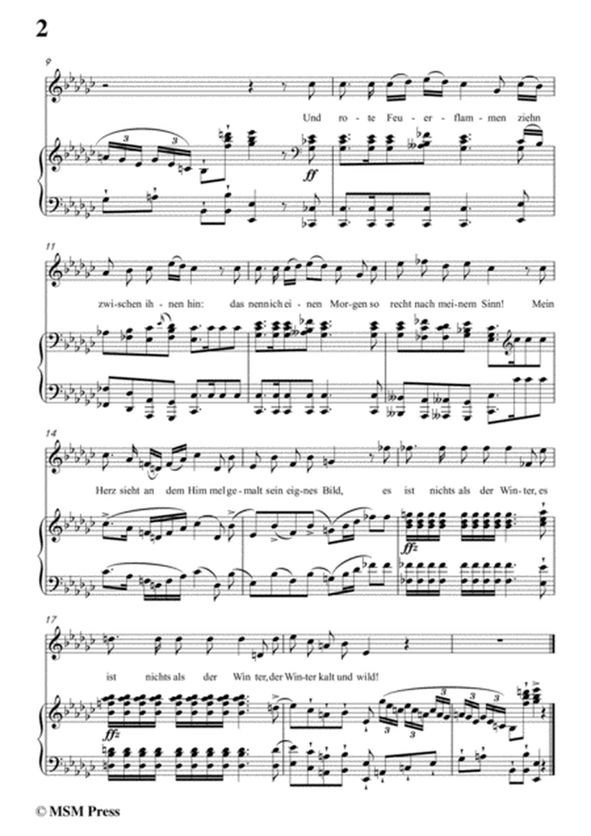Schubert-Der stürmische Morgen,from 'Winterreise',Op.89(D.911) No.18,in e flat minor,for Voice&Piano image number null