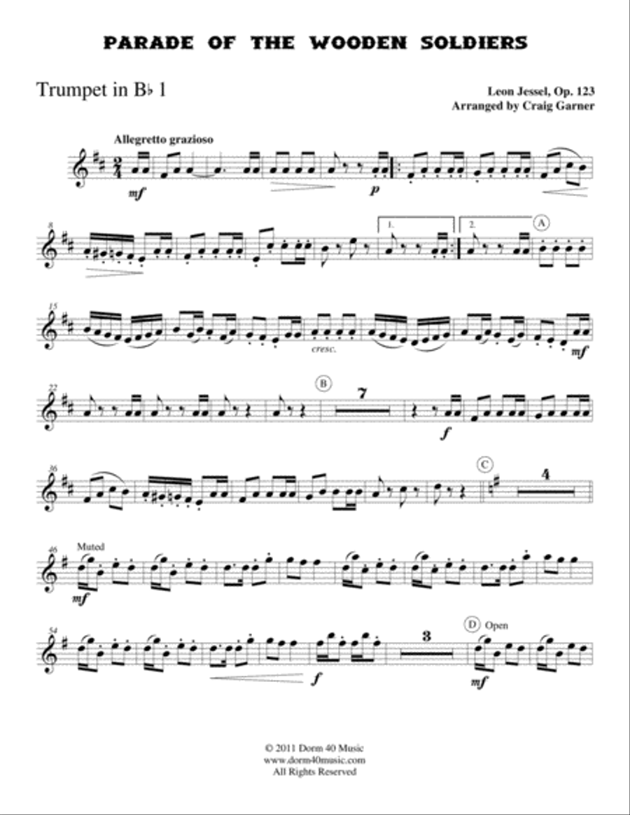 Parade of the Wooden Soldiers Brass Ensemble scores gallery preview page 6