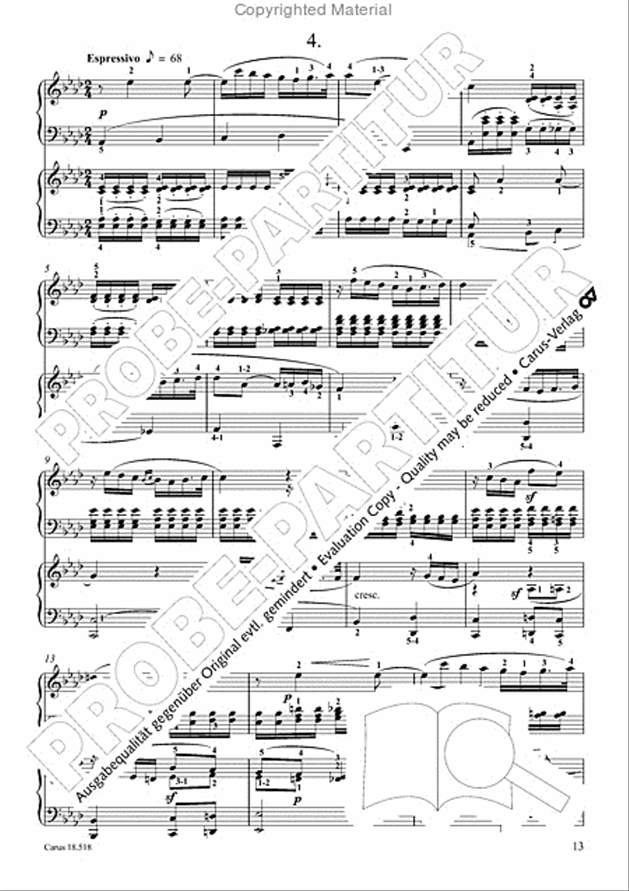 6 Pieces in the form of canons Piano scores gallery preview page 15