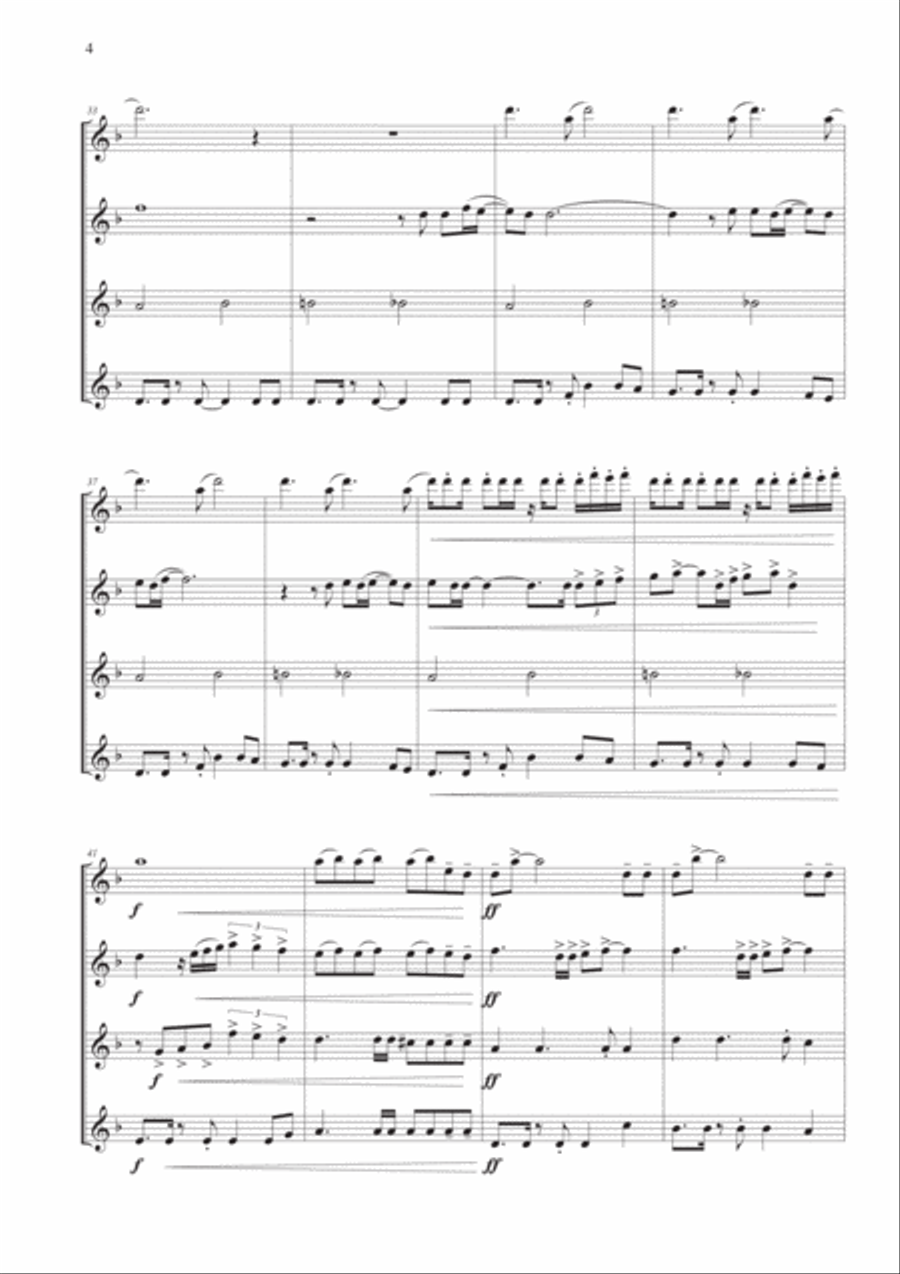 Skyfall Skyfall Woodwind Quartet scores gallery preview page 5