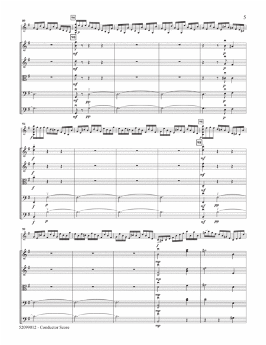 Praeludium and Allegro for Violin and String Orchestra String Orchestra scores gallery preview page 5