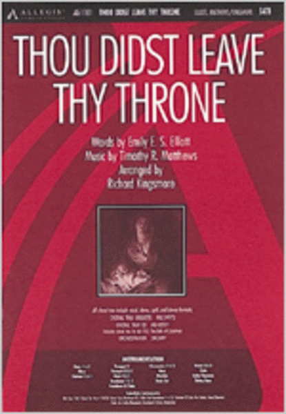 Thou Didst Leave Thy Throne (Anthem) image number null