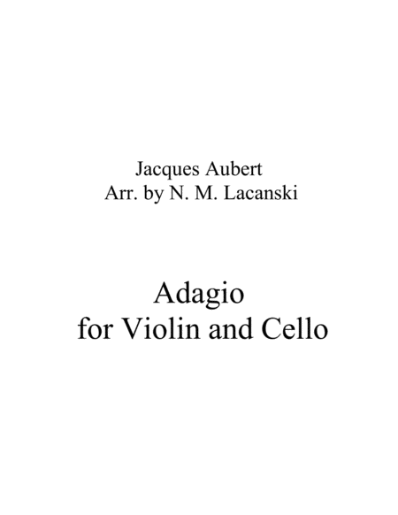 Adagio for Violin and Cello image number null