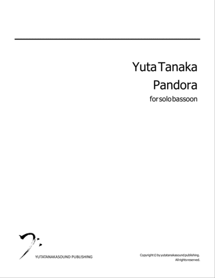 Pandora for Solo Bassoon Bassoon Solo scores gallery preview page 1