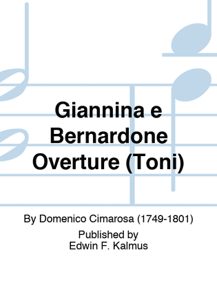 Giannina e Bernardone Overture (Toni)