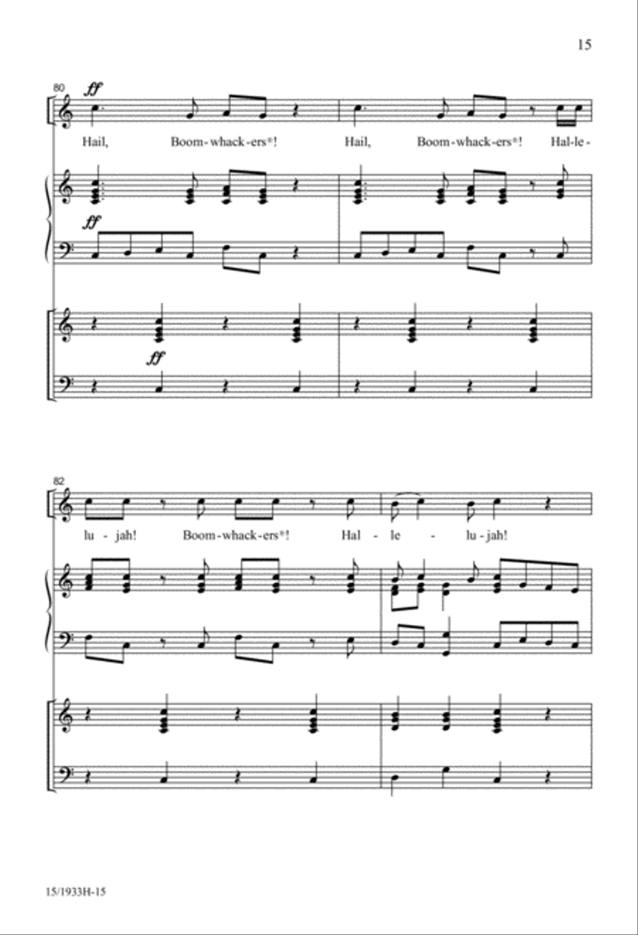 Classical Boomwhackers Unison Choir scores gallery preview page 15