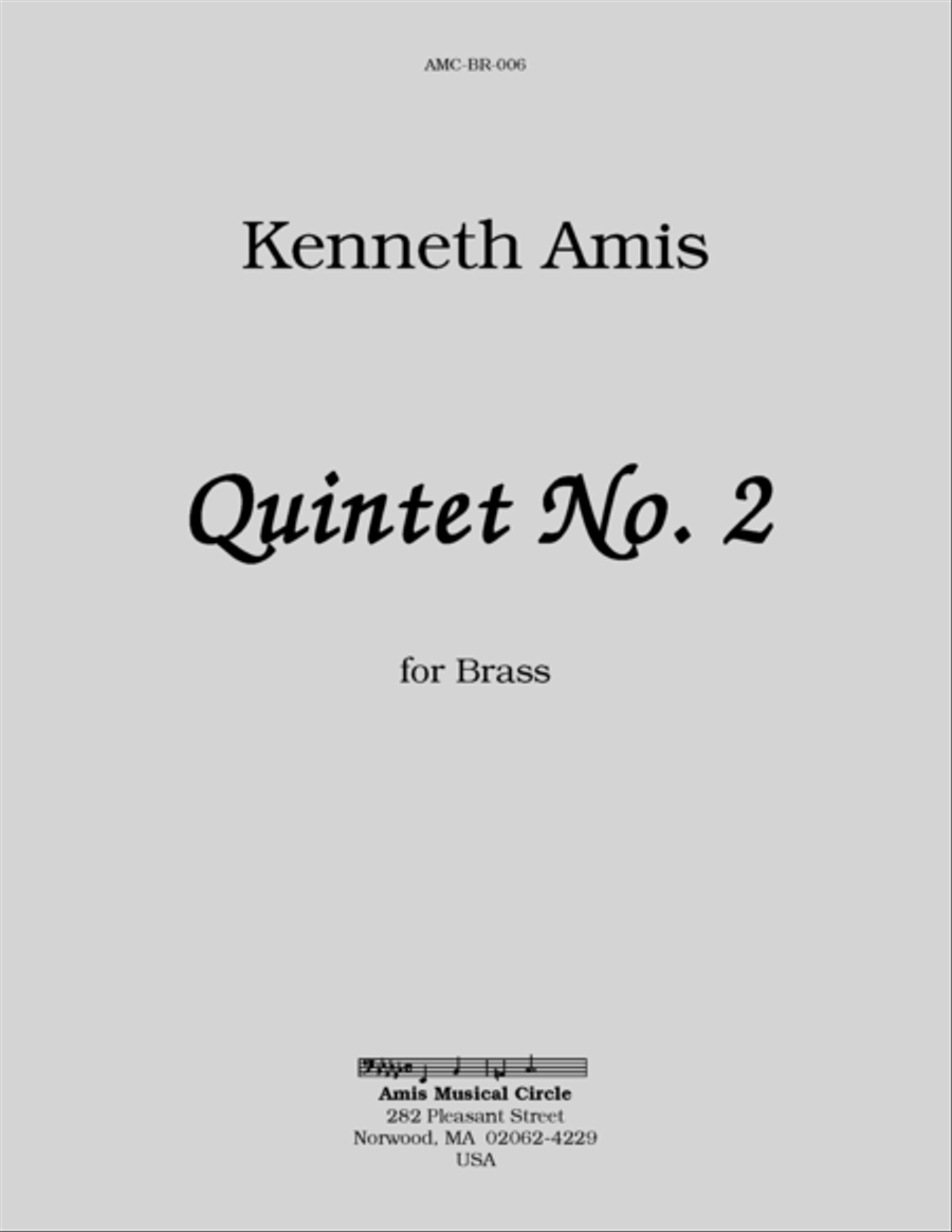 Quintet No.2 for Brass Quintet No.2 for Brass Brass Quintet scores gallery preview page 1