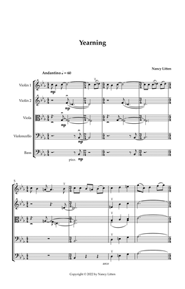 'Yearning': score and parts