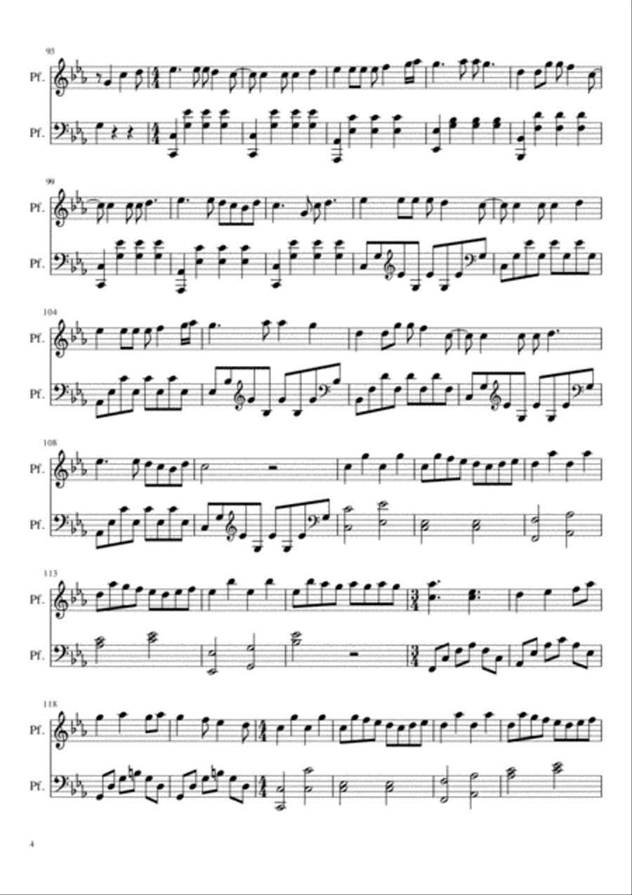 Come un fiore (Faust, le polveri e gli intrugli) Piano Solo scores gallery preview page 4