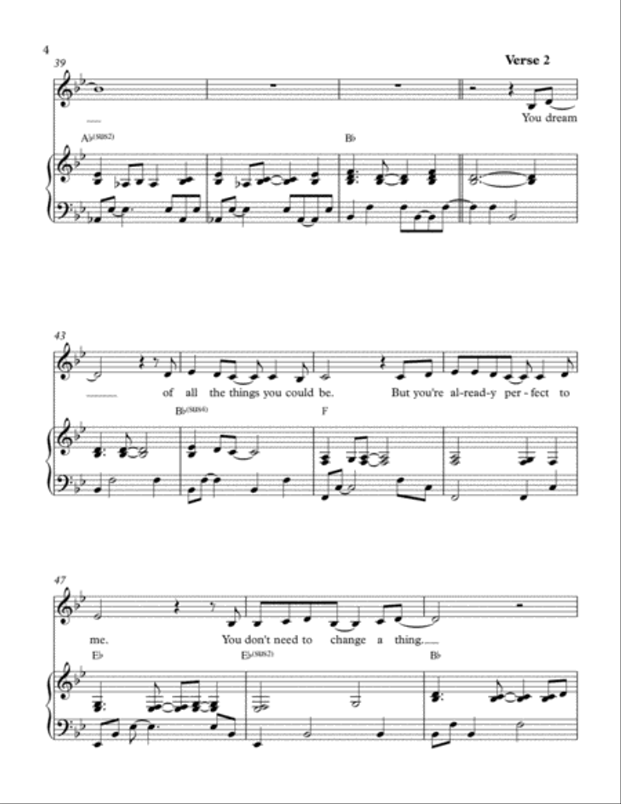 Just The Way You Are Just The Way You Are Voice scores gallery preview page 4
