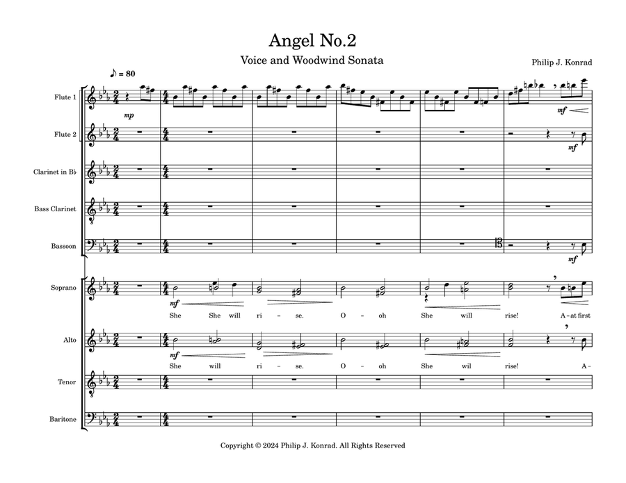 Angel No.2 Large Ensemble scores gallery preview page 1