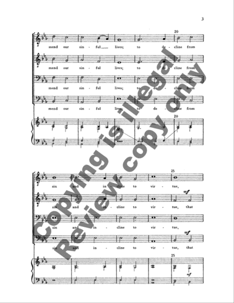 Lord, For Thy Tender Mercies' Sake TTBB scores gallery preview page 4