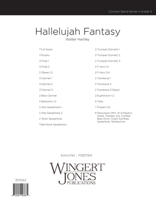 Book cover for Hallelujah Fantasy - Full Score
