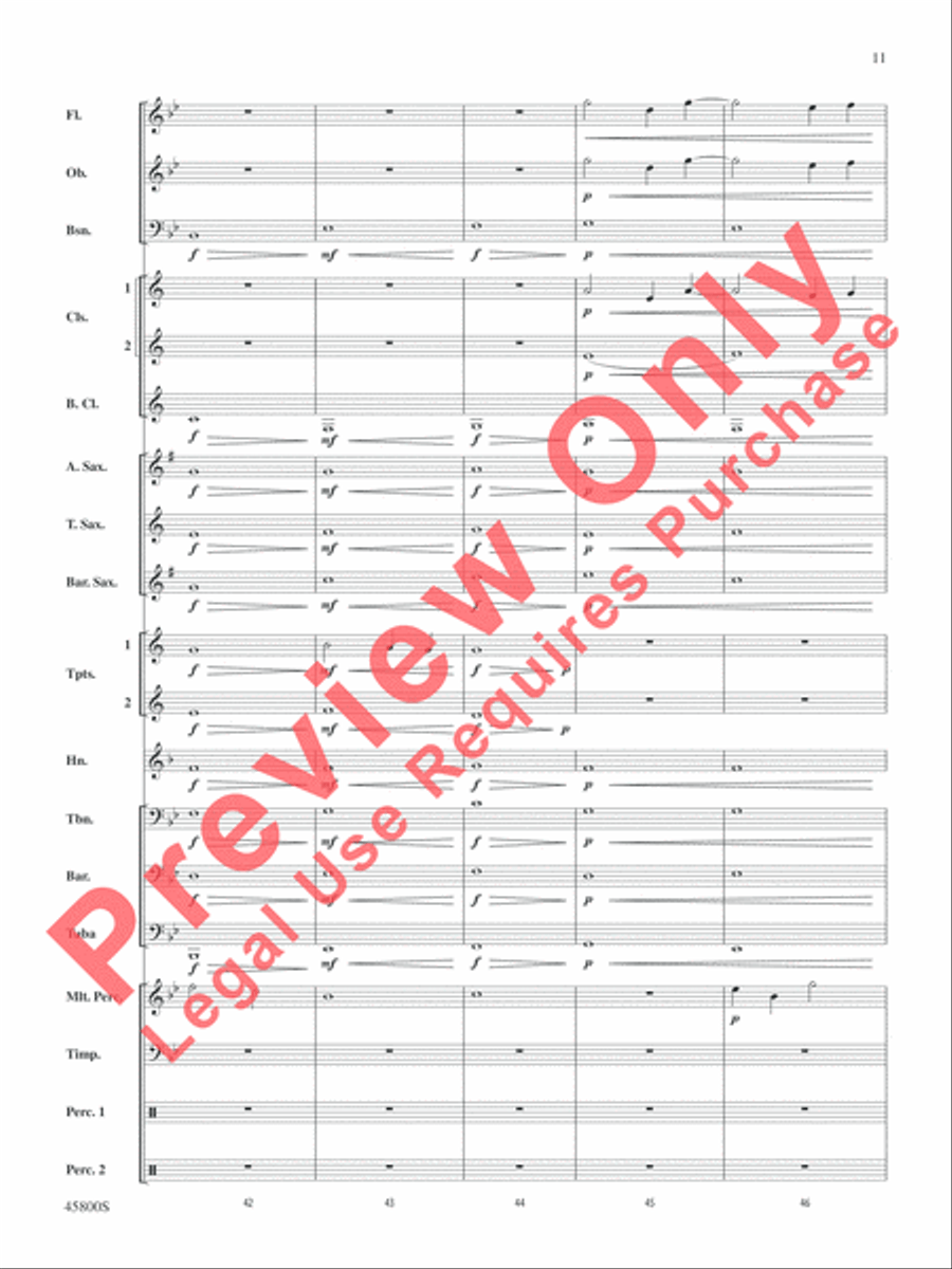 Suite from Fantastic Beasts and Where to Find Them Concert Band scores gallery preview page 12