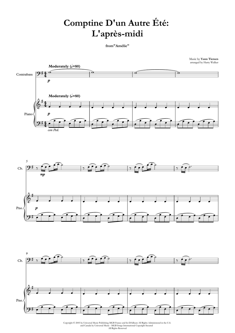 Comptine D'un Autre Été: L'après-Midi Chamber Music scores gallery preview page 4