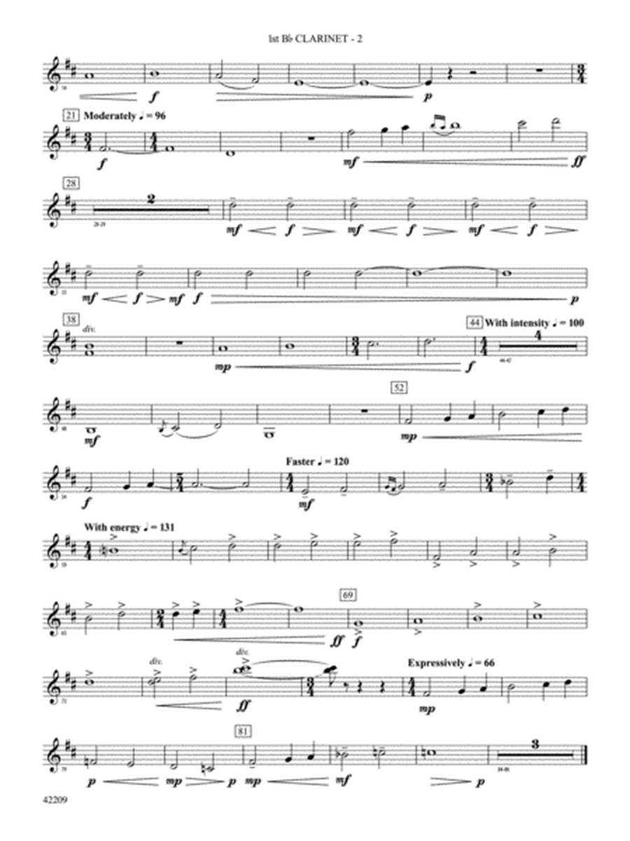 The Hobbit: The Desolation of Smaug, Suite from: 1st B-flat Clarinet