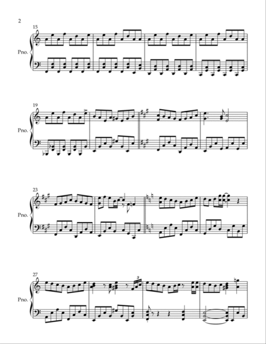 Shinzouo Sasageyo Piano Solo scores gallery preview page 2