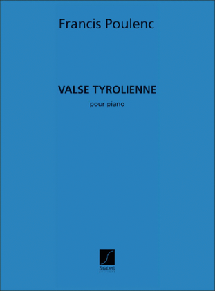 Book cover for Valse Tyrolienne