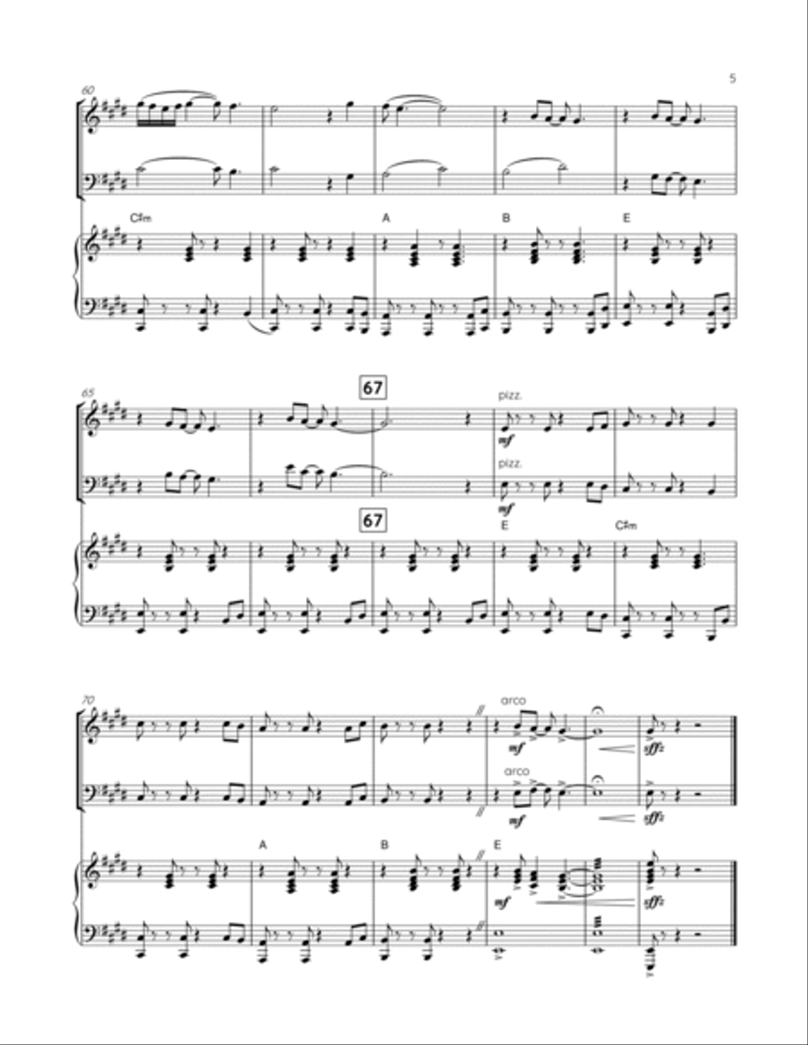 Stand By Me Piano Trio scores gallery preview page 5