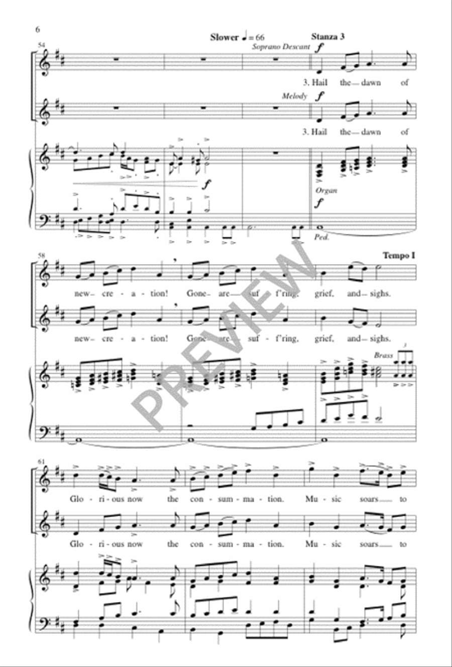 Rise to Sing! The Light Is Breaking 4-Part scores gallery preview page 6