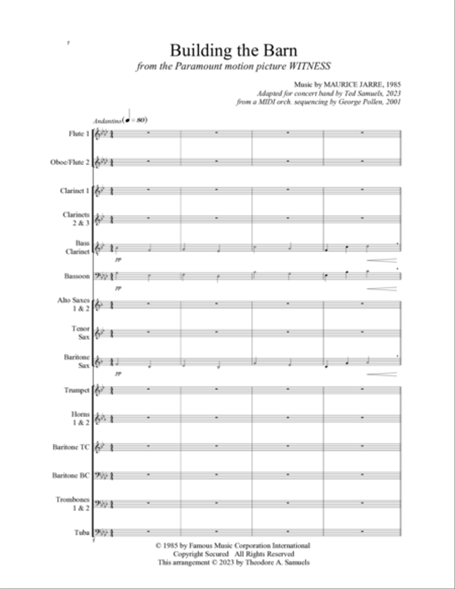 Building The Barn Concert Band scores gallery preview page 2