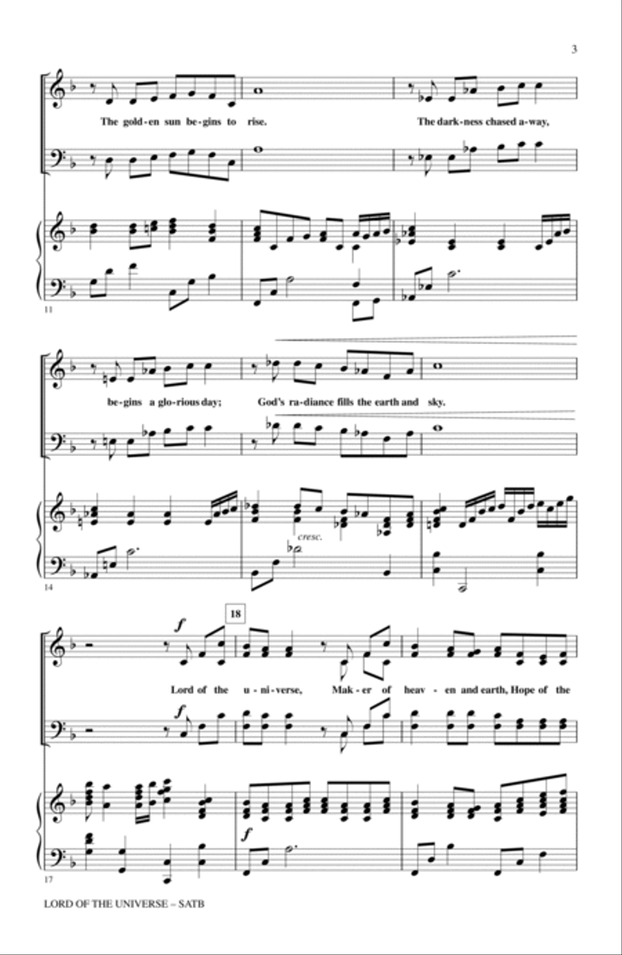 Lord Of The Universe 4-Part scores gallery preview page 2