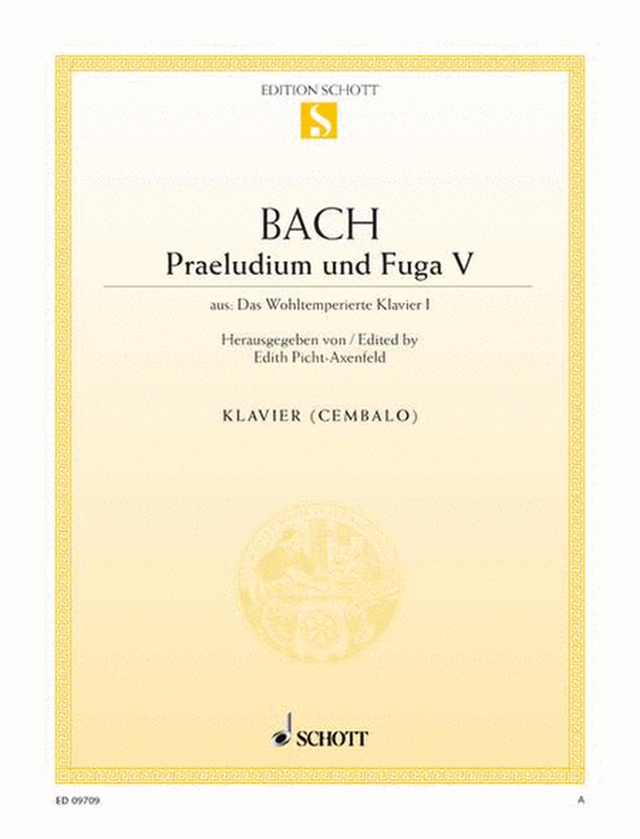 Prelude V and Fugue V D major