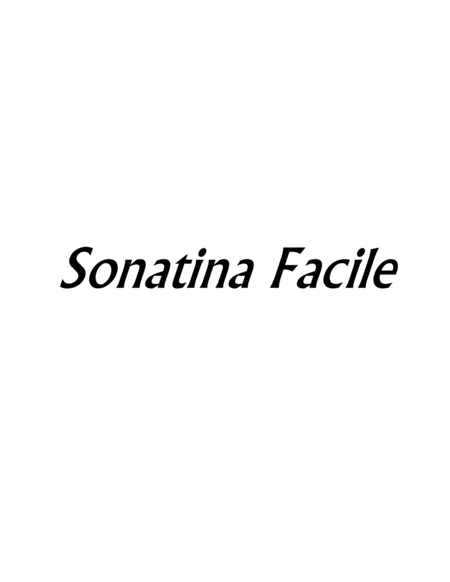 Opus 113a, Sonatina Facile for Clarinet & Piano in F-do (Score & Part) image number null