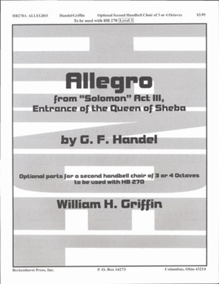 Book cover for Allegro (Optional Handbell Choir Part)