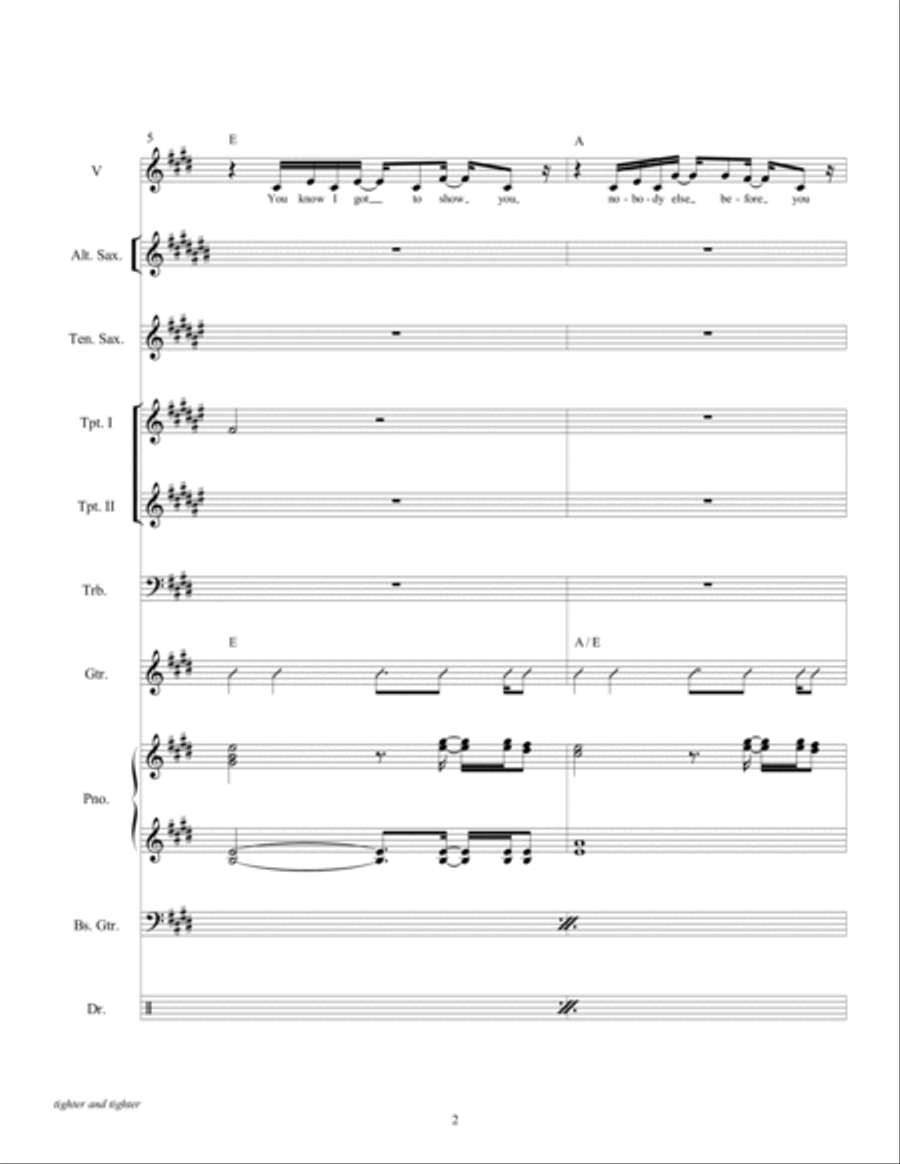 Tighter And Tighter Large Ensemble scores gallery preview page 4