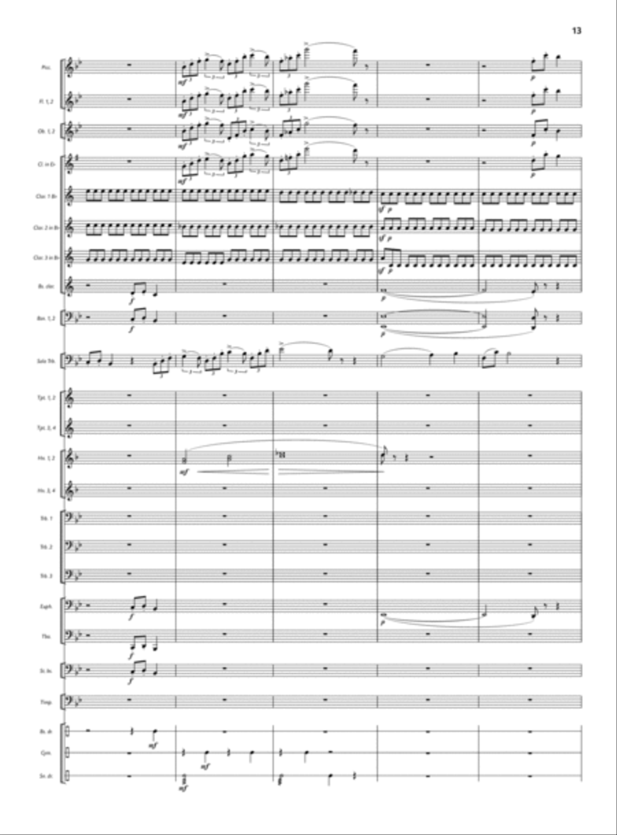 Concert for Trombone and Wind Ensemble Small Ensemble scores gallery preview page 7