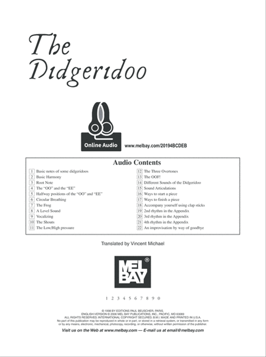 The Didgeridoo Book and Digital Audio scores gallery preview page 2