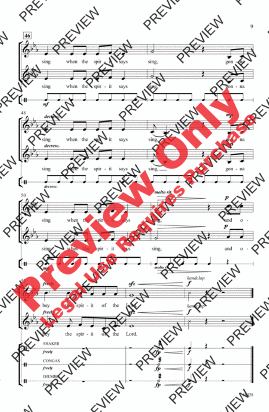 Gonna Sing Gonna Sing 2-Part scores gallery preview page 9