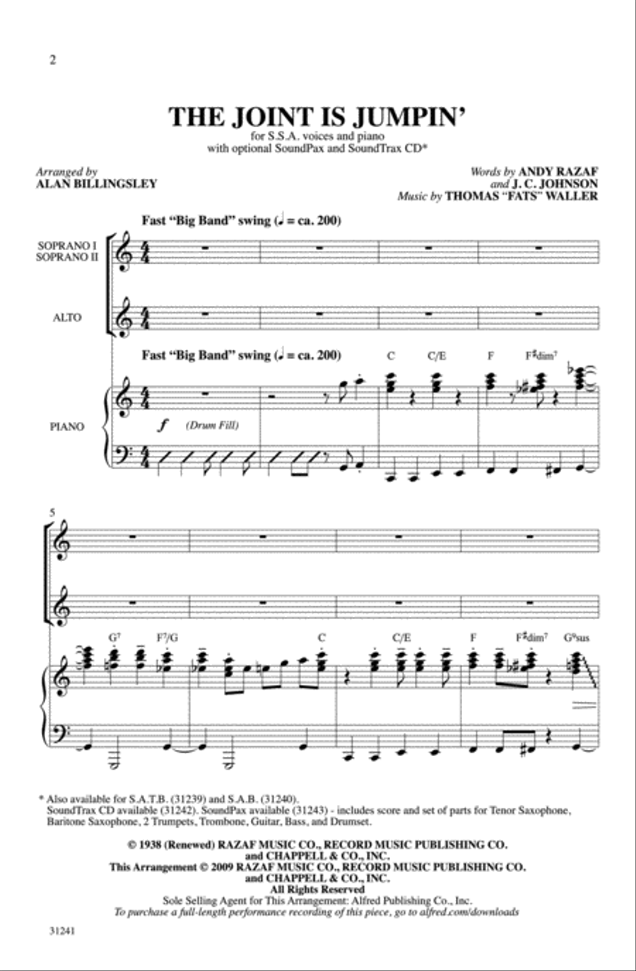 The Joint Is Jumpin' Women's Choir scores gallery preview page 2