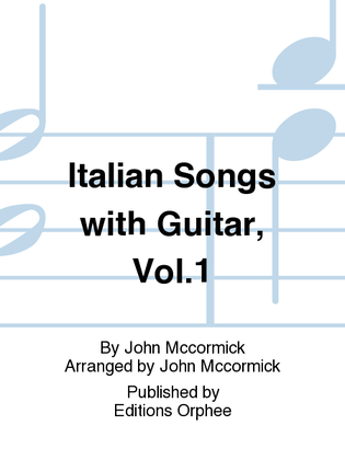 Book cover for Italian Songs With Guitar Vol. 1