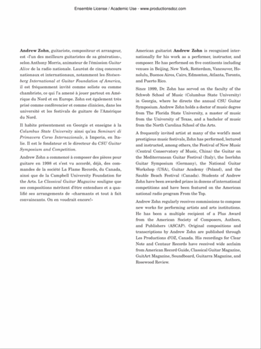 English Suite No. 2 BWV 807 Classical Guitar scores gallery preview page 2