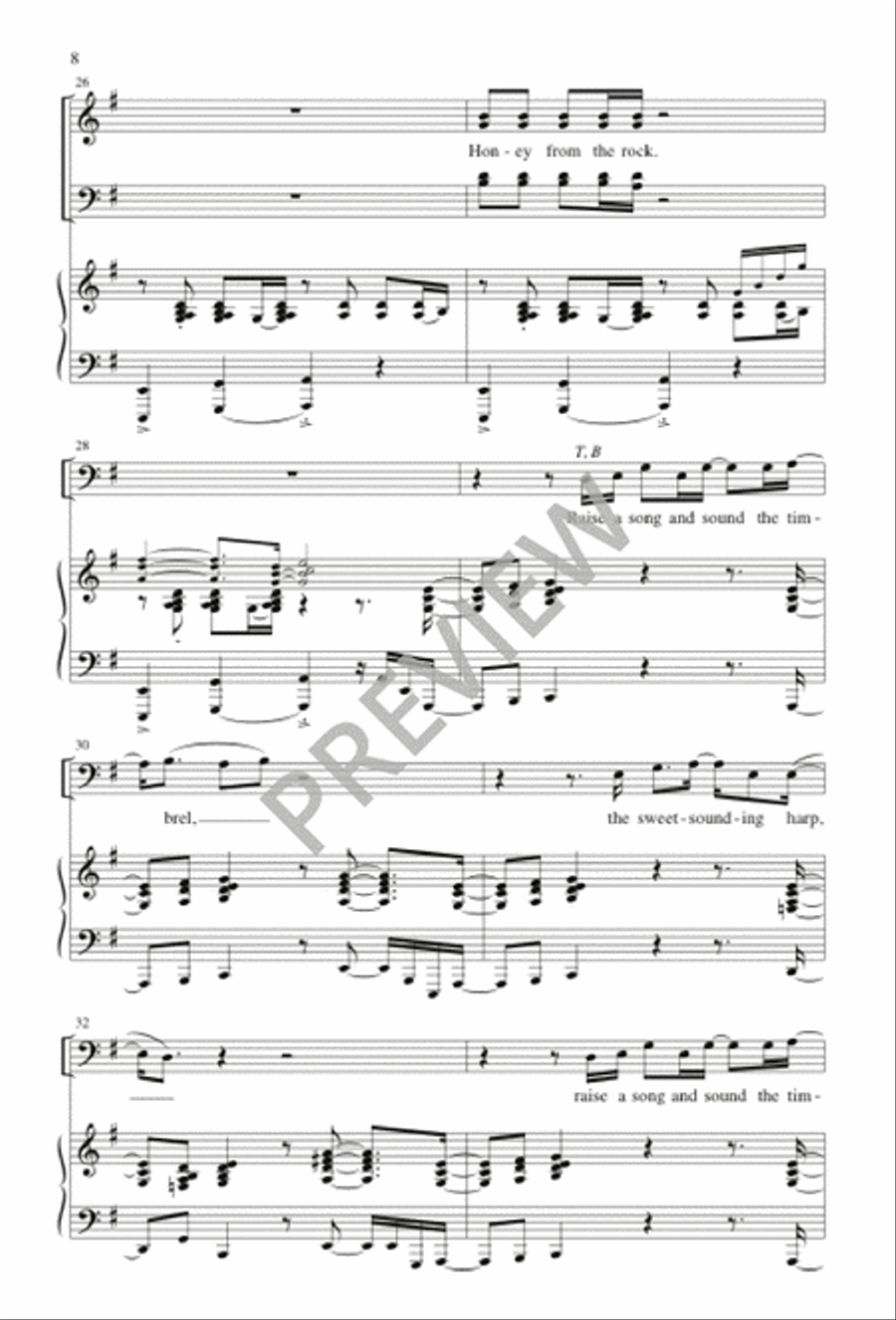 Honey from the Rock - Volume 1 4-Part scores gallery preview page 9