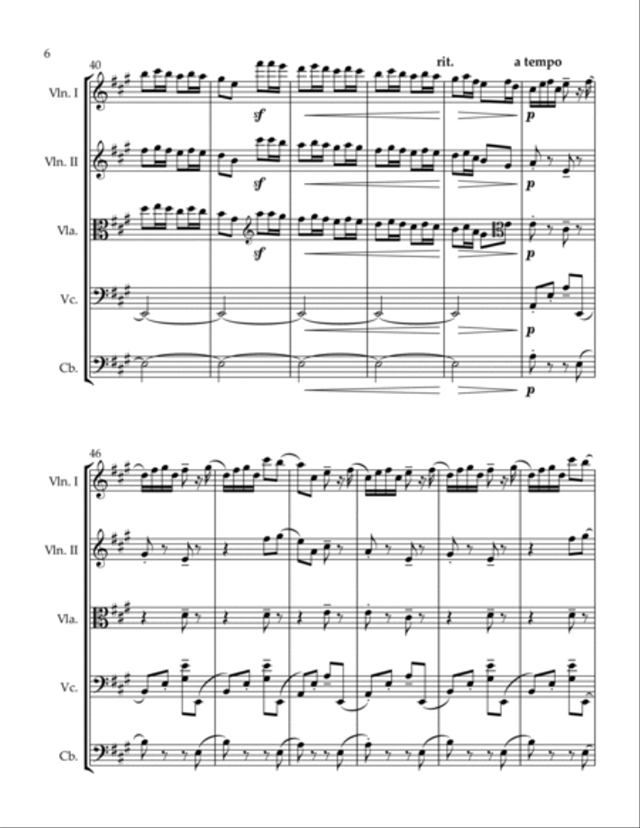Air de Ballet Air de Ballet String Orchestra scores gallery preview page 6