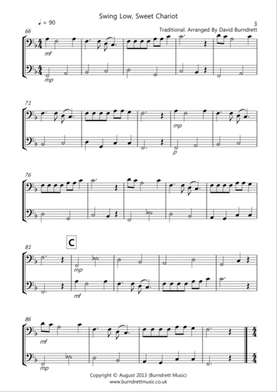 8 Duets for Trombone Trombone Duet scores gallery preview page 3