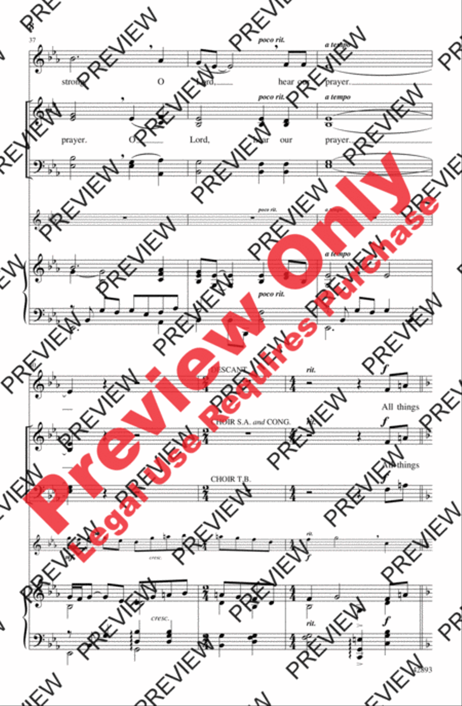 Father God in Heaven 4-Part scores gallery preview page 8