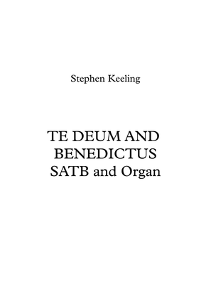 Te Deum and Benedictus