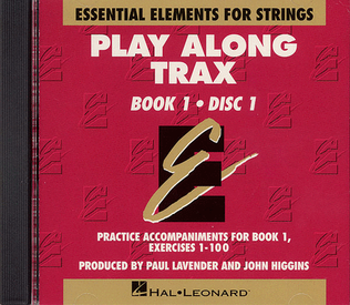 Book cover for Essential Elements for Strings Play-Along Trax - Book 1, Disc 1