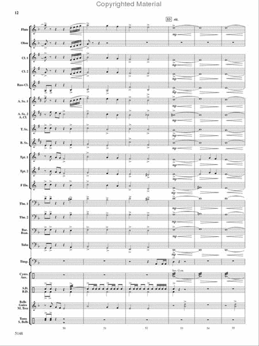 Fire Dance Fire Dance Concert Band scores gallery preview page 11