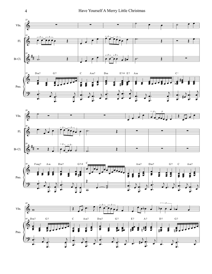 Have Yourself A Merry Little Christmas from MEET ME IN ST. LOUIS Woodwind Duet scores gallery preview page 4