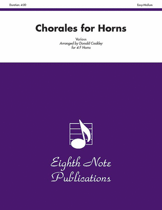 Book cover for Chorales for Horns