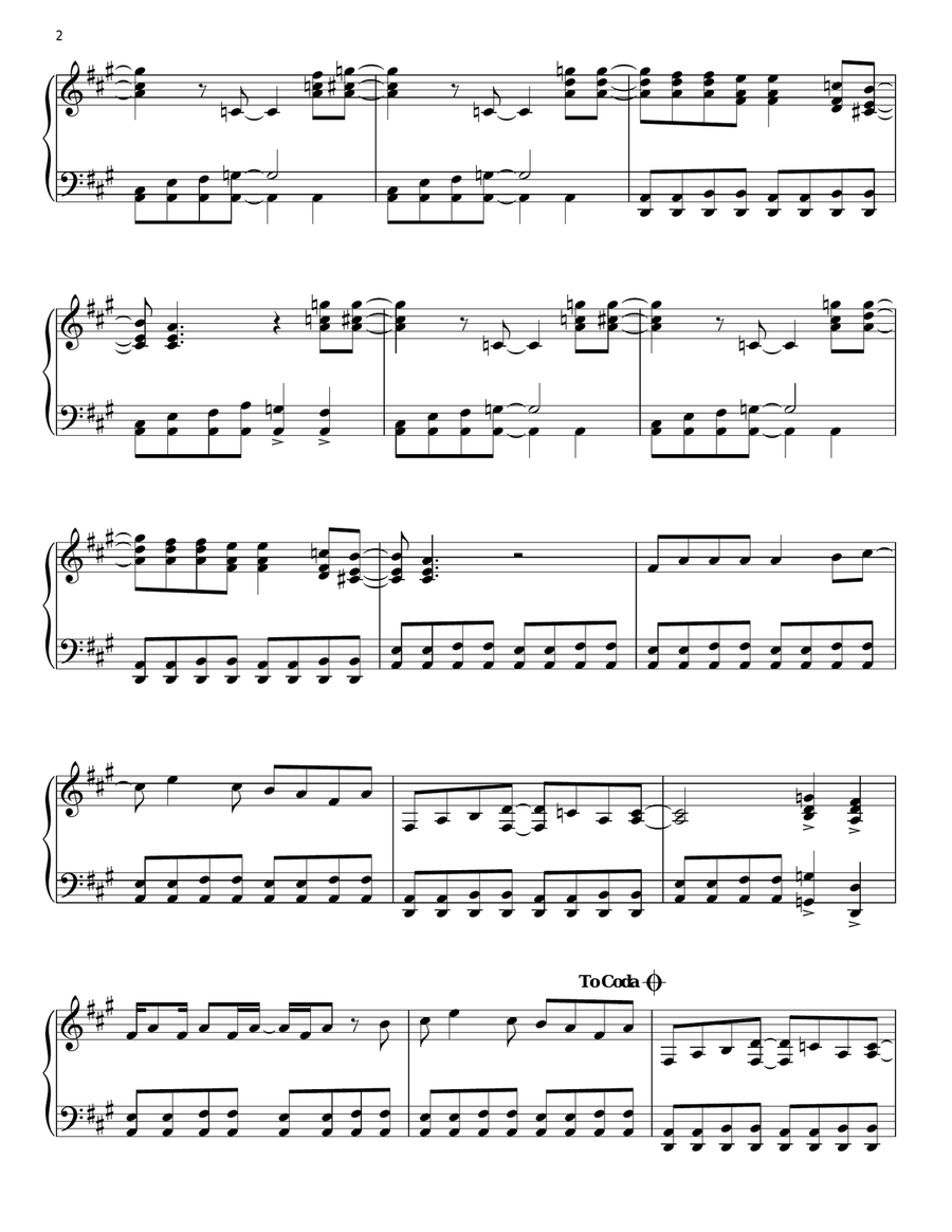 Get Back Piano Solo scores gallery preview page 2
