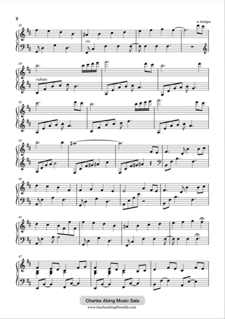 A Moment Lost A Moment Lost Piano Solo scores gallery preview page 2