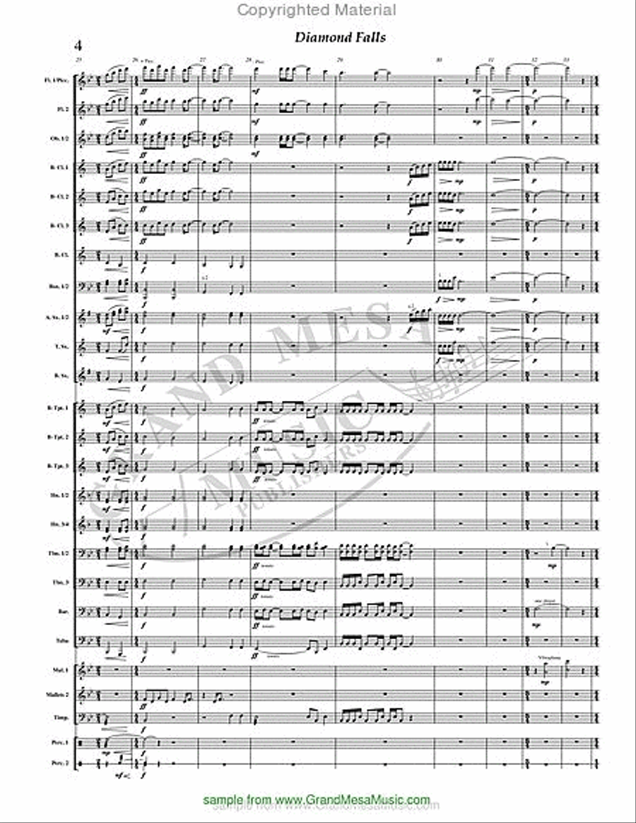 Diamond Falls Concert Band scores gallery preview page 5
